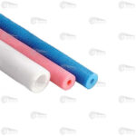 فوم لوله ای EPE نیوپایپ به رنگ های سفید، آبی و قرمز برای لوله کشی ساختمانی، تاسیسات مکانیکی و عایق کاری لوله هایی که از کف یا سقف واحدها عبور می کنند استفاده می شود تا لوله ها دمای پایینی را به محل وارد کنند.